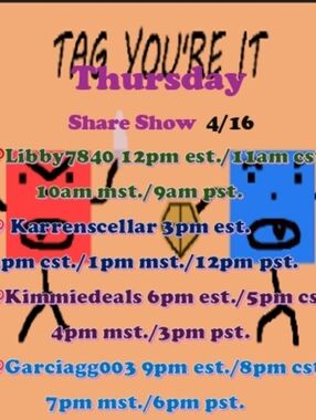 Tag You're It❗ Thursday Share Train 4/16